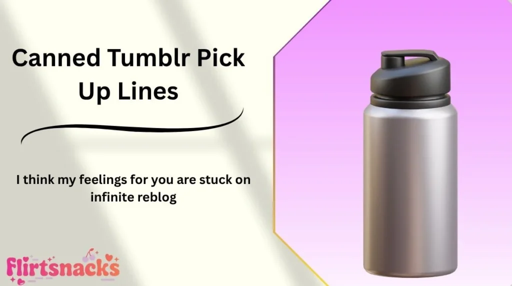 Canned Tumblr Pick Up Lines
