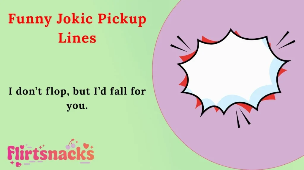 Funny Jokic Pickup Lines