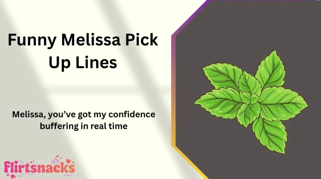 Funny Melissa Pick Up Lines