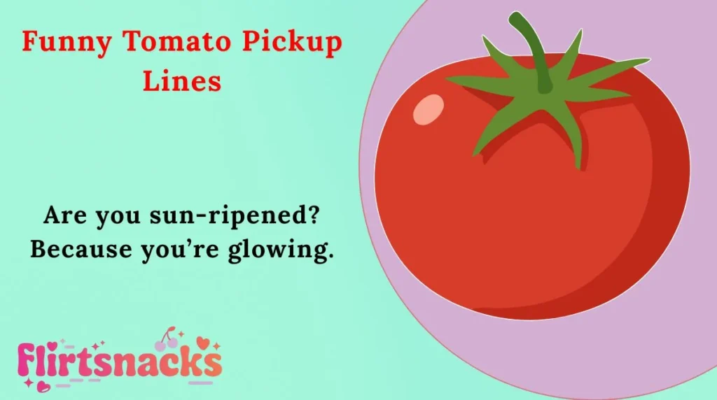 Funny Tomato Pickup Lines