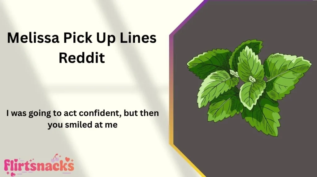 Melissa Pick Up Lines Reddit