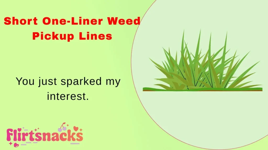Short One-Liner Weed Pickup Lines