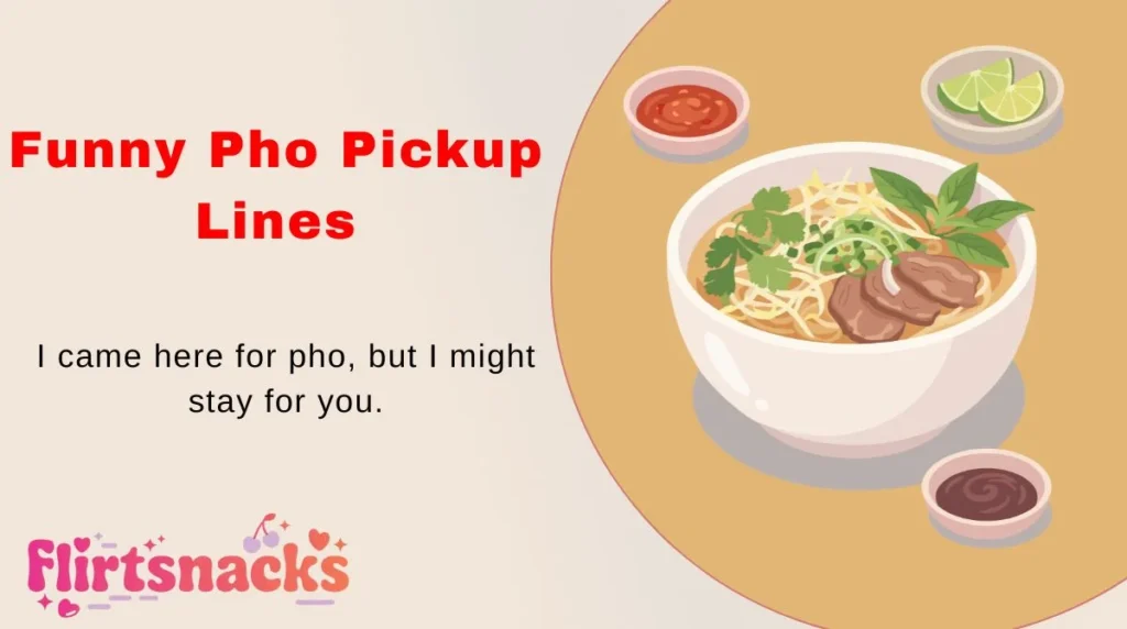 Funny Pho Pickup Lines