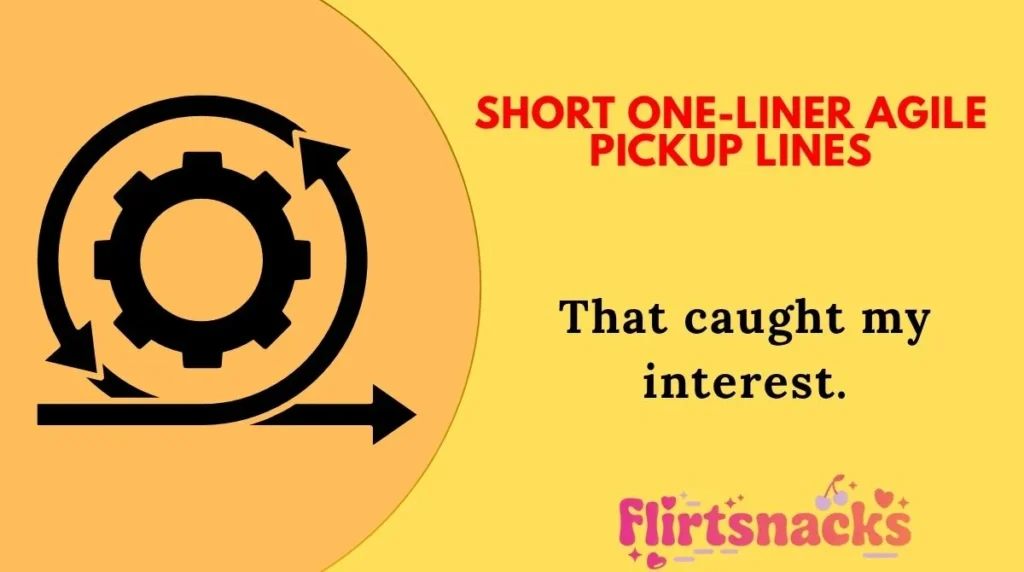 Short One-Liner Agile Pickup Lines