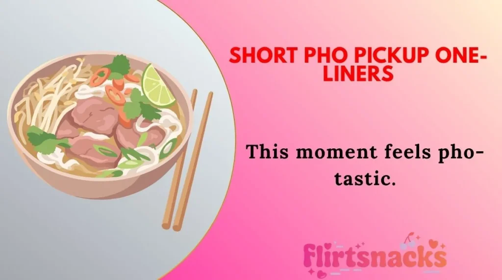 Short Pho Pickup One-Liners