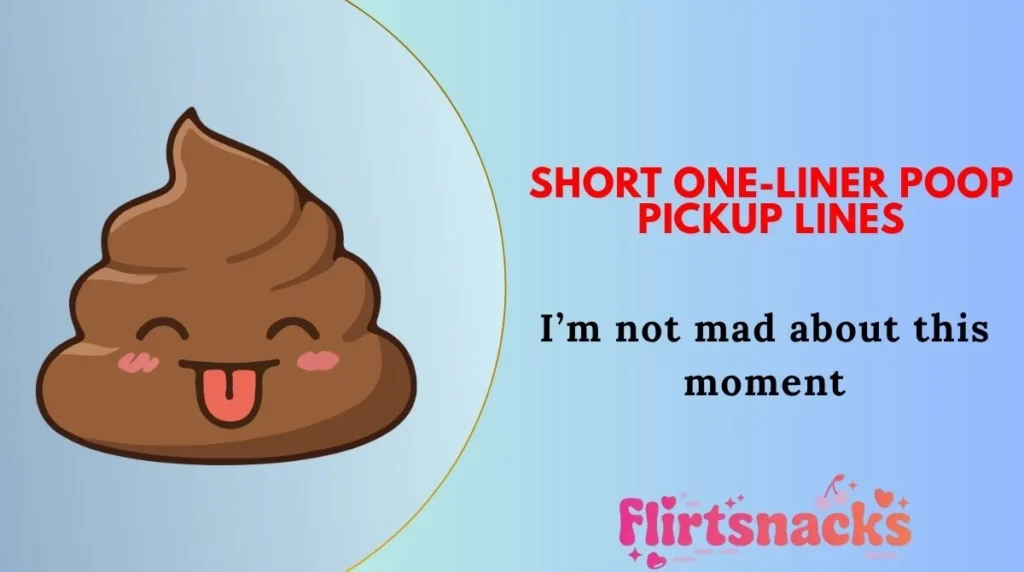 Short One-Liner Poop Pickup Lines