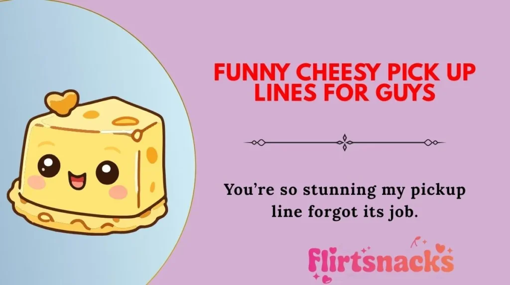 Funny Cheesy Pick Up Lines for Guys
