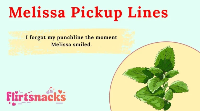 Melissa Pickup Lines