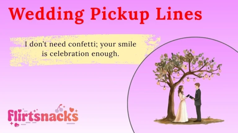Wedding Pickup Lines