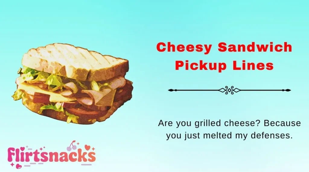 Cheesy Sandwich Pickup Lines