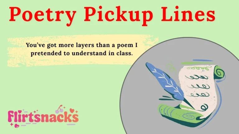 Poetry Pickup Lines