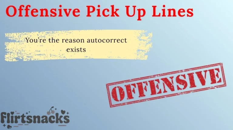 Offensive Pick Up Lines