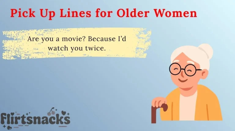 Pick Up Lines for Older Women
