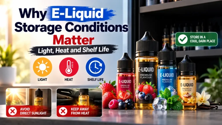 Why E-Liquid Storage Conditions Matter Light, Heat and Shelf Life
